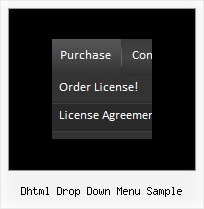 Dhtml Drop Down Menu Sample Frames To Dhtml