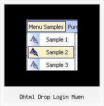 Dhtml Drop Login Muen Javascript Onmouseover Frame