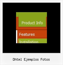 Dhtml Ejemplos Fotos Mouseover Vertical Menu