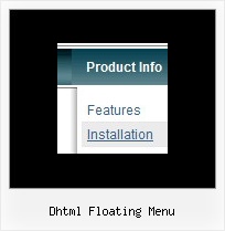 Dhtml Floating Menu Displaying Icons On The Menu Bar In Java