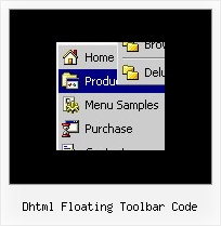 Dhtml Floating Toolbar Code Click Menu Javascript