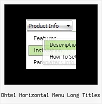 Dhtml Horizontal Menu Long Titles Hide Browser Menu Bar Javascript