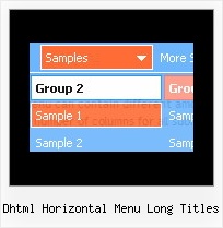 Dhtml Horizontal Menu Long Titles Vertical Menu Creation