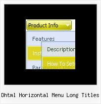 Dhtml Horizontal Menu Long Titles Javascript Cascading Menu Navigation