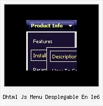 Dhtml Js Menu Desplegable En Ie6 Mouse Over Html Javascript Menu