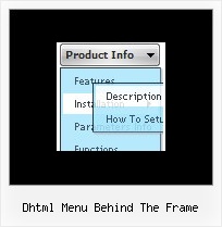 Dhtml Menu Behind The Frame Vertical Menu Tutorial