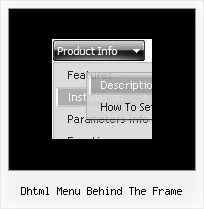 Dhtml Menu Behind The Frame Sliding Bar Javascript