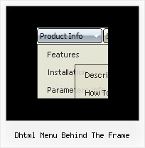 Dhtml Menu Behind The Frame Fireworks Pull Down Menu Template