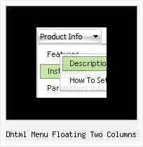 Dhtml Menu Floating Two Columns Xp Menu