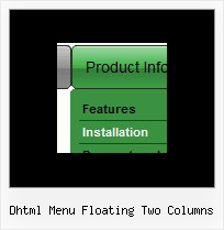 Dhtml Menu Floating Two Columns Creating Simple Menu In Javascript