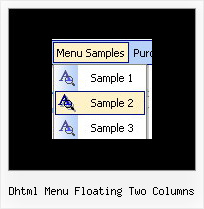 Dhtml Menu Floating Two Columns Creating A Unix Menu