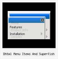 Dhtml Menu Items And Superfish Fading Dhtml Menu Javascript