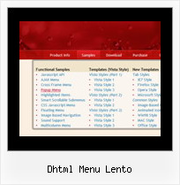 Dhtml Menu Lento Websites With Drop Down Navigation