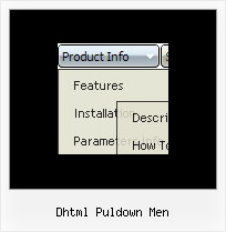 Dhtml Puldown Men Menu Generator Vertical