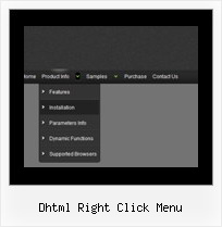 Dhtml Right Click Menu Submenu Example In Javascript