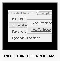 Dhtml Right To Left Menu Java Toolbar Menu Javascript