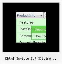 Dhtml Scripte Sof Sliding Vertical Menus Drop Down Menu Links