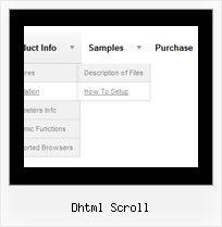 Dhtml Scroll Pop Up Menu Java