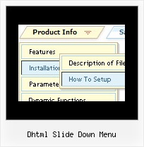 Dhtml Slide Down Menu Simple Javascript Menu