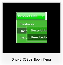Dhtml Slide Down Menu Pop Up Pull Down Menu