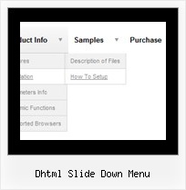 Dhtml Slide Down Menu Drop Down Menus Dhtml Slide