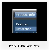 Dhtml Slide Down Menu Mouseover In Javascript