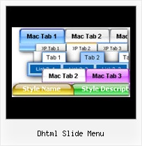 Dhtml Slide Menu Javascript Slider Bar
