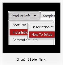 Dhtml Slide Menu Create Collapsible Menu