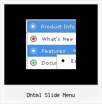 Dhtml Slide Menu Horizontal Menu Bar