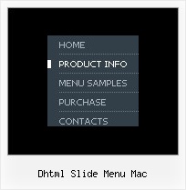 Dhtml Slide Menu Mac Jscript Menu