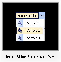 Dhtml Slide Show Mouse Over Menu Per Pagine Web