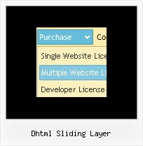 Dhtml Sliding Layer Drop Down Menu Dhtml Software