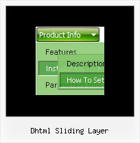 Dhtml Sliding Layer Menus In Javascript