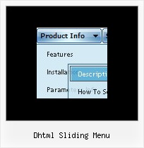 Dhtml Sliding Menu Vertical Pop Up Menu In Javascript