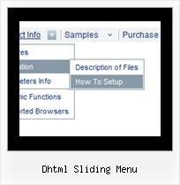 Dhtml Sliding Menu Dynamic Menu Bars