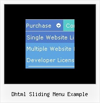 Dhtml Sliding Menu Example How To Make Cascading Menus On Web Pages