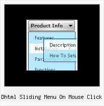 Dhtml Sliding Menu On Mouse Click Javascript Mouseover Fade In