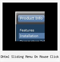 Dhtml Sliding Menu On Mouse Click Build Web Menu Xp Style
