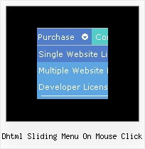 Dhtml Sliding Menu On Mouse Click Cascading Menu Maker