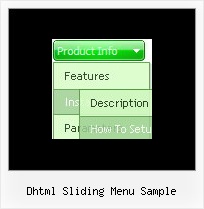 Dhtml Sliding Menu Sample Sample Menu Design