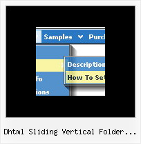 Dhtml Sliding Vertical Folder Menu List Javascript For Flyout Menu