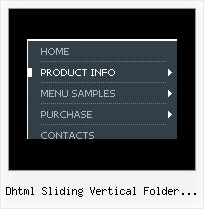 Dhtml Sliding Vertical Folder Menu List Dynamic Javascript Drop Down