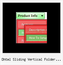 Dhtml Sliding Vertical Folder Menu List Pull Down Html