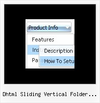Dhtml Sliding Vertical Folder Menu List Menu For Html
