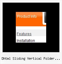 Dhtml Sliding Vertical Folder Menu List Javascript Popup Menu Example Code