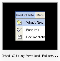Dhtml Sliding Vertical Folder Menu List Create Pop Up Menu Javascript