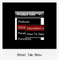 Dhtml Tab Menu Cascade Menu Java Script