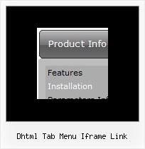 Dhtml Tab Menu Iframe Link Javascript Cascading Menu With Frames