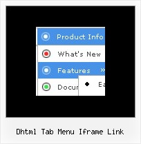 Dhtml Tab Menu Iframe Link Javascript Menus Vertical