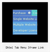 Dhtml Tab Menu Iframe Link Expand Menu